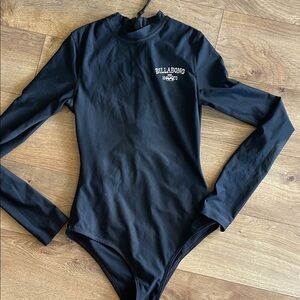 Billabong Classic Black Long Sleeve Bodysuit